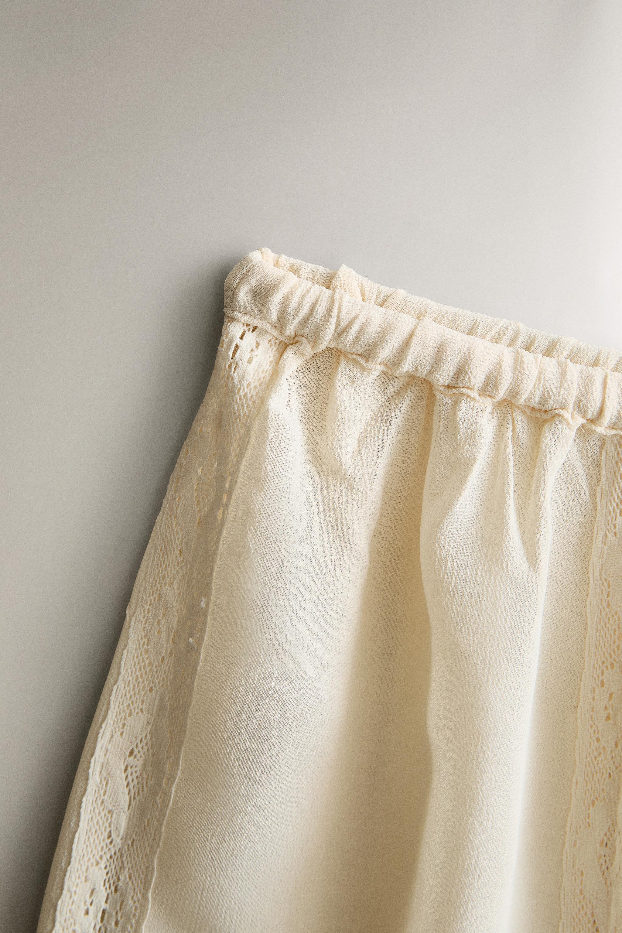 LACE COTTON SHORTS